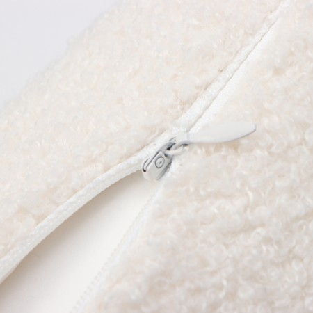 Pillowcase decorative Ethel Bouecle 43x43cm, white color, polyester-3