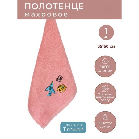 Towel kitchen terry "plane", size 30x50 cm