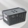 Storage basket with a lid "Loft", 5.3 l, 29.5 × 18.5 × 14.5 cm, color gray color