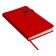 Diary of a low -up A5, 136 Premier sheets, solid cover, artificial leather, lies, magnetic refuge, beige block 70 g/m2, red