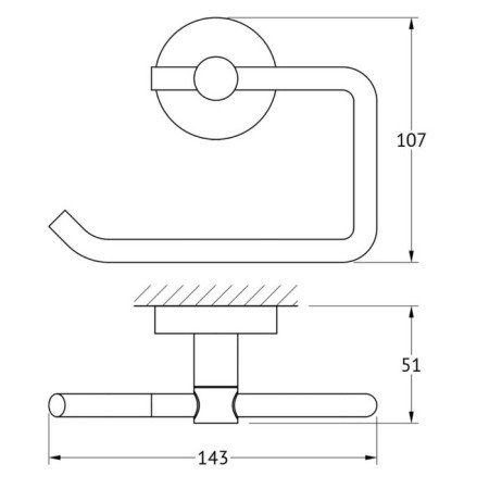 Toilet paper holder, chrome, artwelle-1