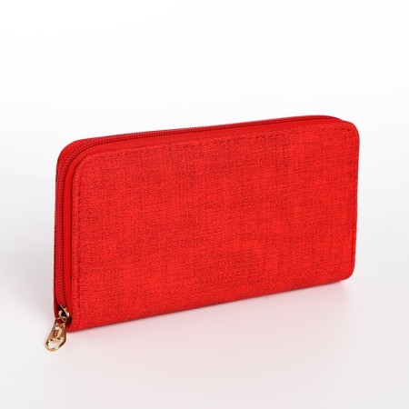 Women's wallet with lightning, red color