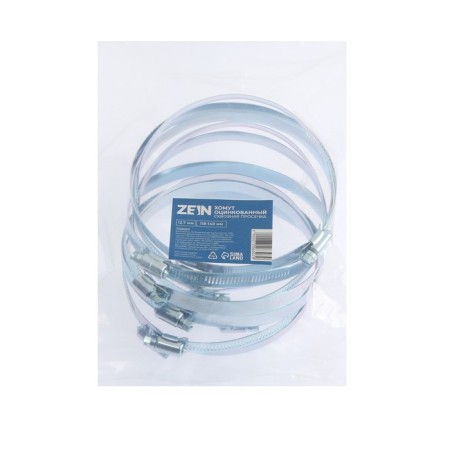 Chervyeric zein clamp, end-to-end carriage, diameter 118-140 mm, width 12.7 mm, galvanized-7