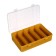 Box for trifles K-12, plastics, 19 x 12.5 x 4.7 cm, yellow
