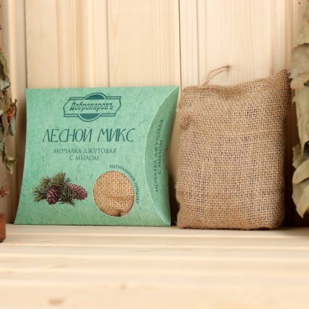 Jet washcloth with soap "forest mix" 110 g