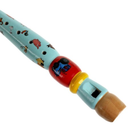 Wooden toy "Dudochka. Blue Tractor "23 cm-1
