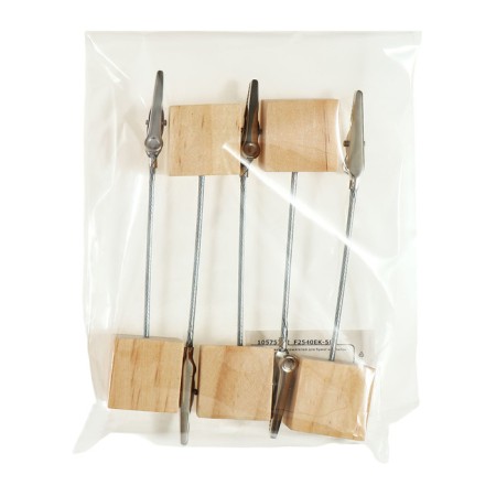 A set of clamps for papers and wood business cards, 5 pieces-7