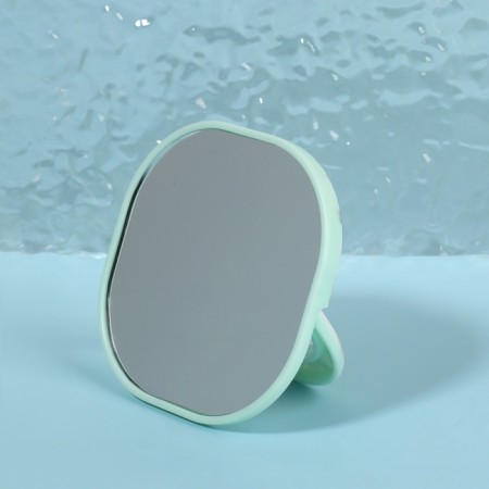 Pocket mirror “pattern”, with a stand, 8 × 8 cm, green color-2