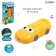 Musical toy "Crocodile Tosha", sound, light, yellow color