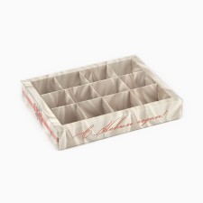 Box for 12 sweets with cells 