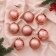 Set of balls plastic D-5 cm, 8 pcs "Classic Assorted" Pink gold