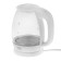 Electric kettle Homestar HS-1012, glass, 1.7 l, 2200 watts, white