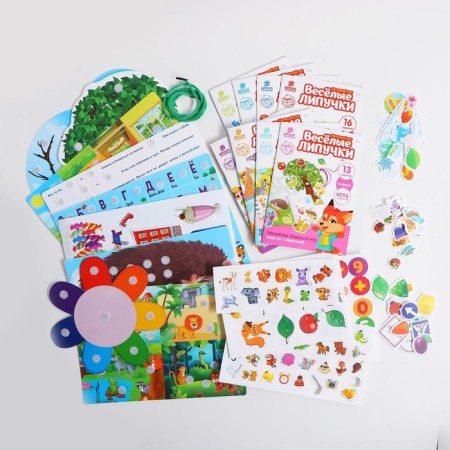 Developing Velcro games for children "Big gift training set"-9