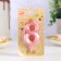 Candle in the Cake "Fine", number "8", pink metallic, 6.5 cm
