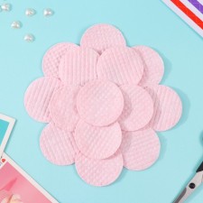 Ватные диски розовый 120 шт в п/э пакете