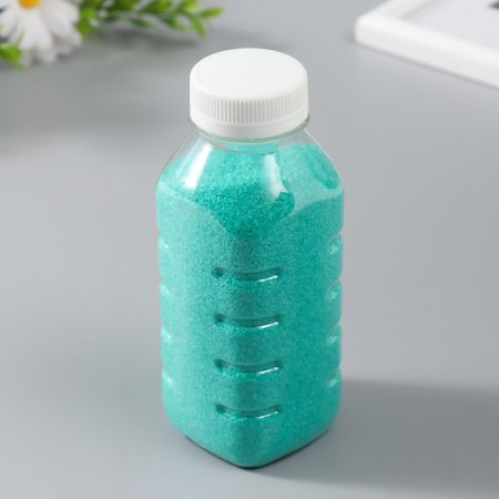 Color sand in bottles "Emerald" 500 grams