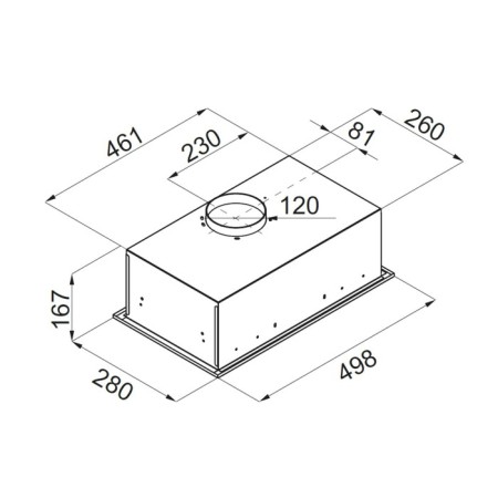 Exposure Maunfeld Crosby Singl 5028, built -in, 850 m3/h, 3 speeds, 50 cm, white-4