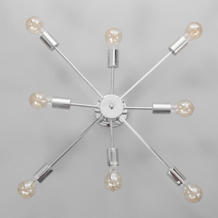 Ceiling chandelier "Orion" 8x60W E27 Color: Chrome-3