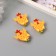 Decor for creativity wood, felt "clothespin. Cockerel-yaiko" set of 3 pcs 1.8x4.8 cm