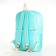 Young backpack from textiles on lightning, 2 pockets, turquoise color