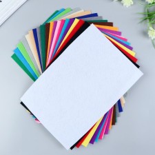 A set of felt (soft) 1 mm 20x30 cm 20 sheets. Assorted
