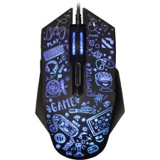 Мышь Smartbuy RUSH X15 745G-K , проводная, оптическая, игровая, 3600 dpi, USB, чёрная