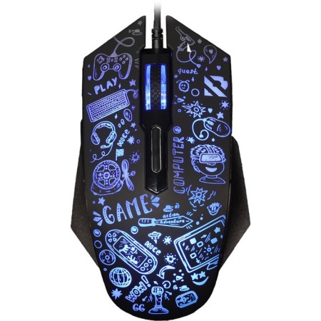 Mouse Smartbuy Rush X15 745G-K, wired, optical, game, 3600 dpi, USB, black