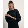 Female jumper made of shimmering yarn CONTE Elegant, size S, color Black
