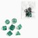 A set of cubes for D&D (Dungeons and Dragons, DND) "Game time", Series: D&D, 7 pcs, turquoise