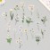Plastic stickers "Flight flowers. White" set 40 pcs 15x8 cm