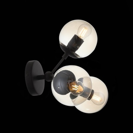 Sconces st. SL549.411.03. Stampo. 3x40 watts, E27, 33x31 cm, black color-3