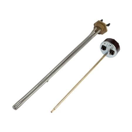 TEN "Iteten", radiator, 1 kW, d = 33 mm, left, 390 mm, with a thermostat