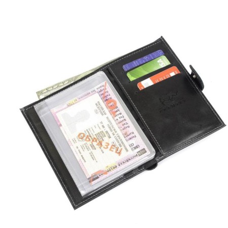 O-179 driver wallet, button, black pulp-1