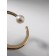Bracelet Cuff "Pearl", metal, color gold