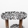 House for cats with a claw "Round with a site", 52 x 52 x 95 cm, zebra