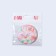 Folding mirror "flowers", d = 7.5 cm, pink color