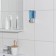 The dispenser for antiseptic/liquid soap is mechanical, 400 ml, metal, color chromium