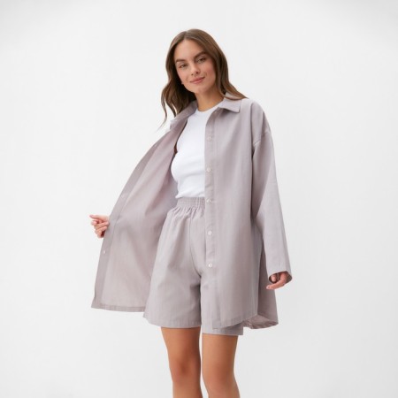 Women's set (shirt, shorts) KAFTAN Size 52-54, gray-2