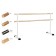 Portable choreographic machine two -row №4 pine, white legs