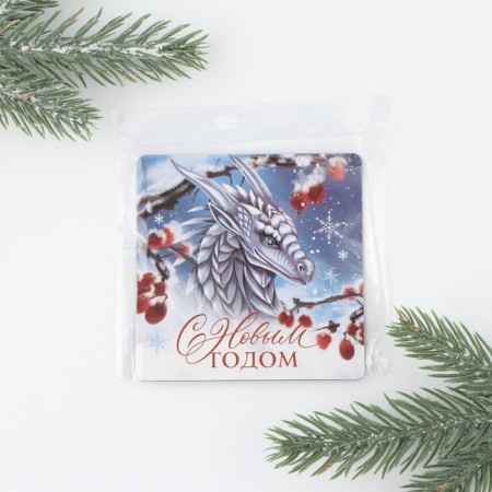 Magnet "Happy New Year", 8 x 8 cm-4