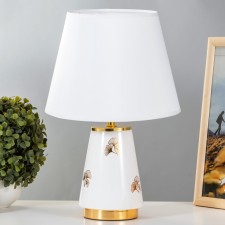 E14 table lamp E14 40W white-gold 24x24x36 cm Risalux
