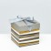 Self -assembly box "line" gray 10x10x10 cm