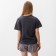 Homemade set (T-shirt, shorts), graphite color Pink strip, river 52