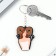 Key keychain "Wooden" Aries ", girl, 4.5 x 6 cm