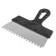 Sparta 85158 spatula, 6x6 mm tooth, stainless steel, plastic handle, 200 mm