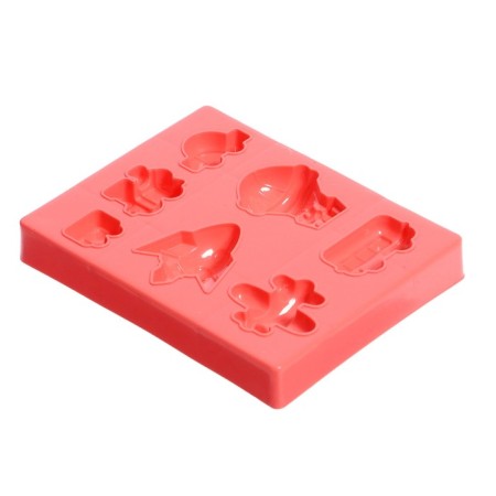 Set for playing with plasticine "Funny transport", 4 jars with plasticine-4