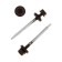 Roofing screws, Haupt 4.8x50 RAL8017 Chocolate 150 pcs