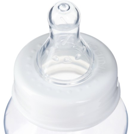 A bottle for feeding, a classic throat, fitted, 250 ml., From 3 months., White color-4