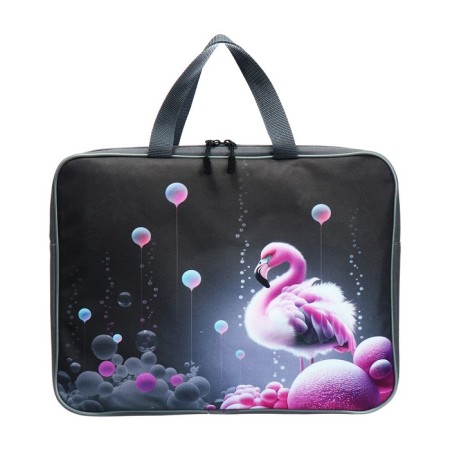 Folder with handles Textile A4, 370 x 280 x 60 mm, Stavia "Flamingo"