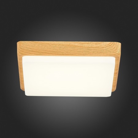 Ceiling EVOLUCE lamp. Sle200202-01. Taddio. 1x20 W, LED, 4000K, 1460 LM, 24x24x5 cm, color light brown-7